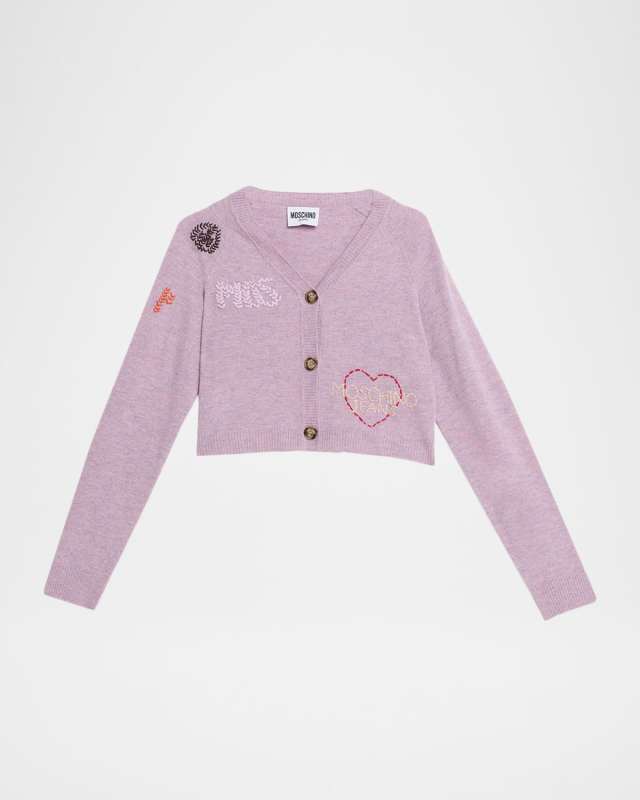 Extra-Fine Embroidered Wool Cardigan